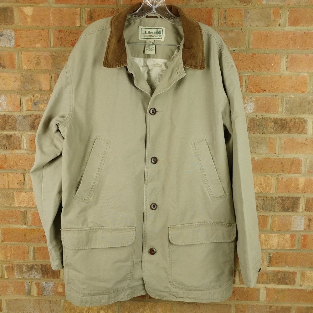 LL Bean XL Tall Barn Coat Tan
